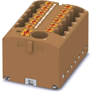 מחבר טרמינל בלוק - PTFIX 6/12X2,5 BN - 13 POLE , 24A , 500V PHOENIX CONTACT
