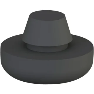 רגליות גומי ננעצות - קוטר 7.9 מ