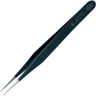 KNIPEX ESD BLACK COATING PRECISION TWEEZERS