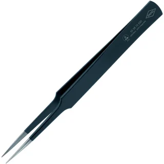 KNIPEX ESD BLACK COATING PRECISION TWEEZERS