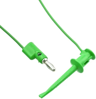 POMONA MINIGRABBER TEST CLIP  TO BANANA PLUG PATCH CORDS - 3782 SERIES