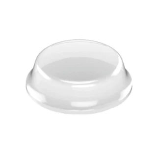 רגליות גומי שקופות נדבקות - פרופיל עגול - 12.7X6.4 מ