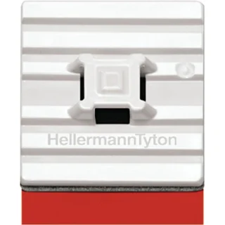 בסיסים לבנים נדבקים לאזיקונים - FLEXTACK - 28MM X 28MM HELLERMANN TYTON