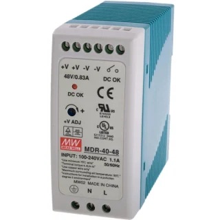 MEAN WELL DIN RAIL MOUNT INDUSTRIAL POWER SUPPLIES - MDR SERIES