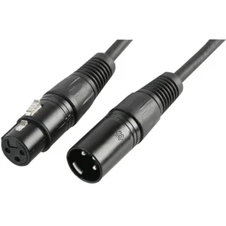 PULSE AUDIO BLACK SERIES 1PAIR + SCREEN 3P XLR DMX CABLES
