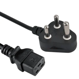 כבל חשמל יצוק - INDIA ~ IEC C19 - 16A - 250V - 2M MULTICOMP PRO