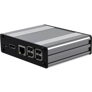 קופסת זיווד תעשייתית - RASPBERRY PI-BOX PRO 3 - SILVER MULTICOMP PRO