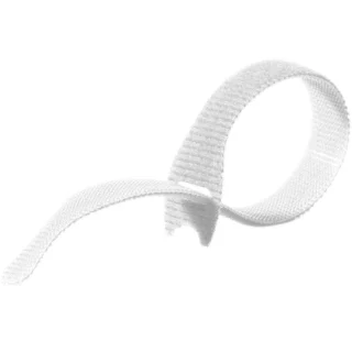 חבילת סרטי קשירה לבנים לכבלים (סקוטש) - VELCRO - 20MM X 0.23M VELCRO