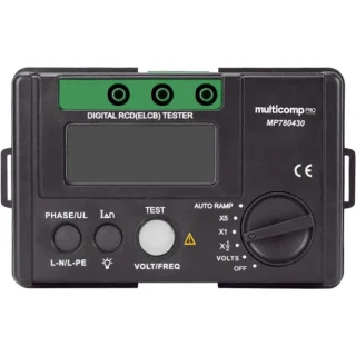 בודק ממסרי פחת (זליגה) - MULTICOMP PRO MP780430 MULTICOMP PRO