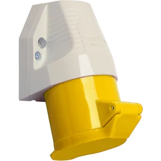 WALTHER ELECTRIC 110VAC 16A 2P+E YELLOW INDUSTRIAL POWER CONNECTORS