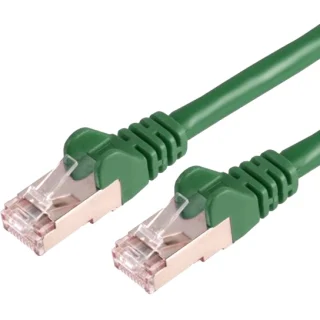 כבל רשת יצוק מסוכך - CAT6A SSTP 5M - בידוד ירוק PRO-SIGNAL