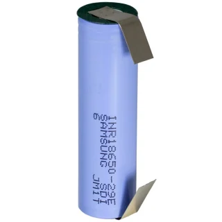 סוללת ליתיום נטענת עם תגיות הלחמה - 2200mAh גודל 18650 General Electronic Devices