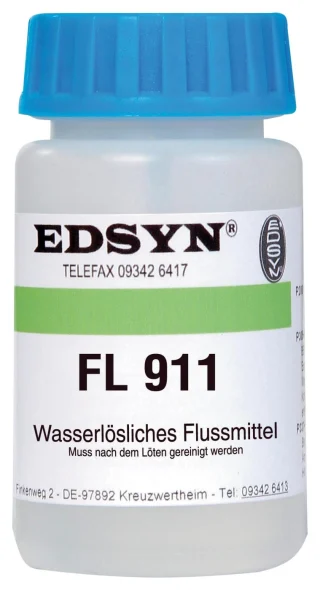 משחת הלחמה נוזלית מסיסת מים - Edsyn FL911 - 50ml EDSYN