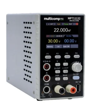 ספק כוח שולחני מתוכנת ערוץ אחד - Multicomp Pro MP711132 - 30V / 5A MULTICOMP PRO