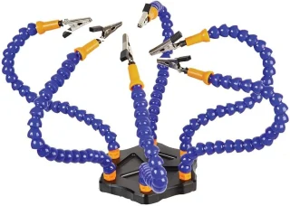 יד שלישית מקצועית עם 6 זרועות גמישות - Duratool D03419 DURATOOL