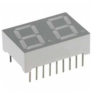 תצוגת 7SEGMENT אדומה - שתי ספרות - 14.22MM KINGBRIGHT