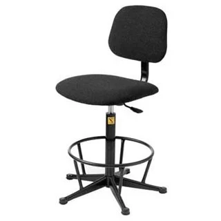 כסא מעבדה אנטי סטטי גבוה עם משענת לרגליים MULTICOMP