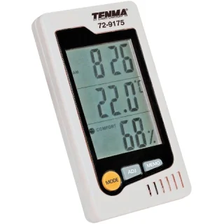 TENMA THERMO-HYGROMETER WITH CLOCK
