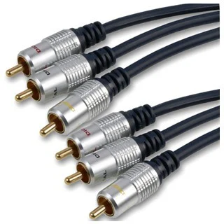 PRO-SIGNAL PROFESSIONAL 3X PHONO PLUG TO PLUG LEADS