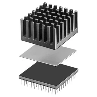 גוף קירור לרכיבים 43.6X43.6X12.3MM - PGA FISHER ELEKTRONIK