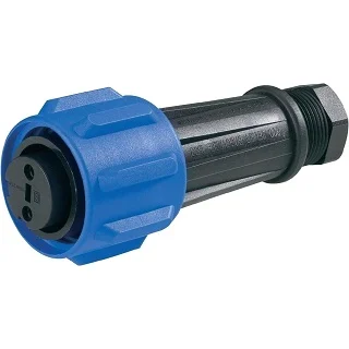 מחבר תעשייתי PX0911 - נקבה להברגה לכבל - 10 מגעים BULGIN