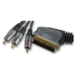 PRO-SIGNAL PREMIUM SCART TO 3X PHONO LEADS