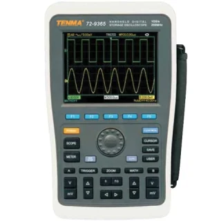 אוסילוסקופ ידני דיגיטלי - 2 ערוצים - 200MHZ - 1GSPS TENMA