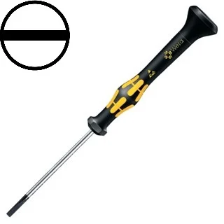 מברג שטוח לאלקטרוניקה - אנטי סטטי - WERA 030101 - 1.5X40MM WERA