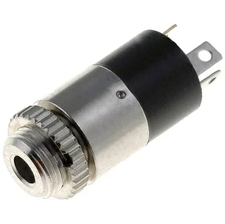 מחבר PL 2.5MM נקבה עם 4 מגעים להלחמה לפנל PRO-SIGNAL