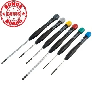 PROSKIT ELECTRONICS SCREWDRIVER SET - 7PCS + BONUS CUTTER