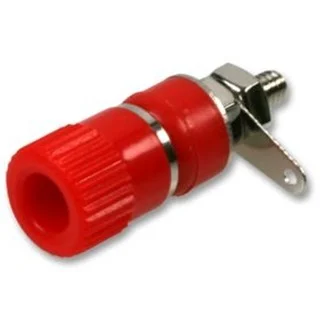 שקע בננה 4MM לפנל - אדום PRO-SIGNAL