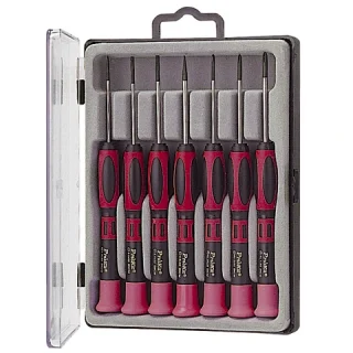 סט מברגים לאלקטרוניקה (פיליפס+שטוח) - 7 יחידות - DURATOOL DURATOOL