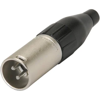 מחבר XLR זכר להלחמה לכבל - 5 מגעים - AMPHENOL AC5M AMPHENOL AUDIO