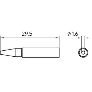 ראש למלחם - WELLER XNT-ASHS - 1.6MM ROUND WELLER