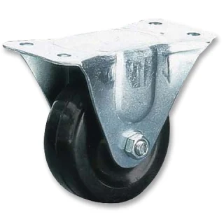 גלגל פלסטיק שחור קבוע - 75MM CLARKE