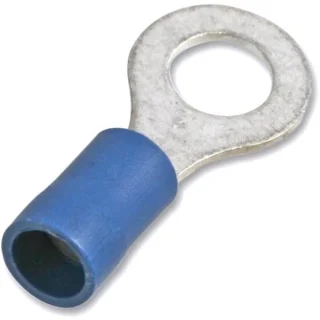 נעל כבל טבעת 3.2MM - כחול - 100 יחידות MULTICOMP