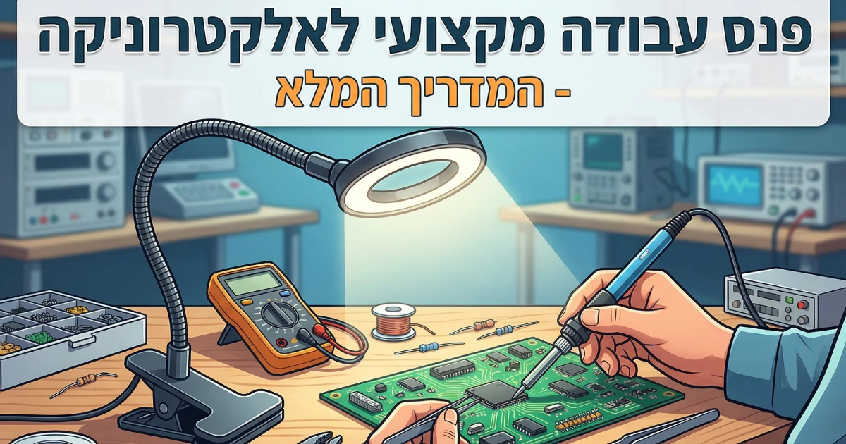 המדריך המקיף לבחירת פנס העבודה הנכון לטכנאי אלקטרוניקה